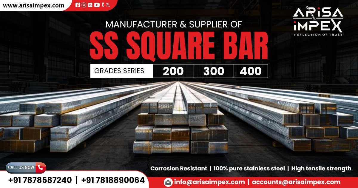 Supplier of Stainless Steel Square Bar in Gujarat