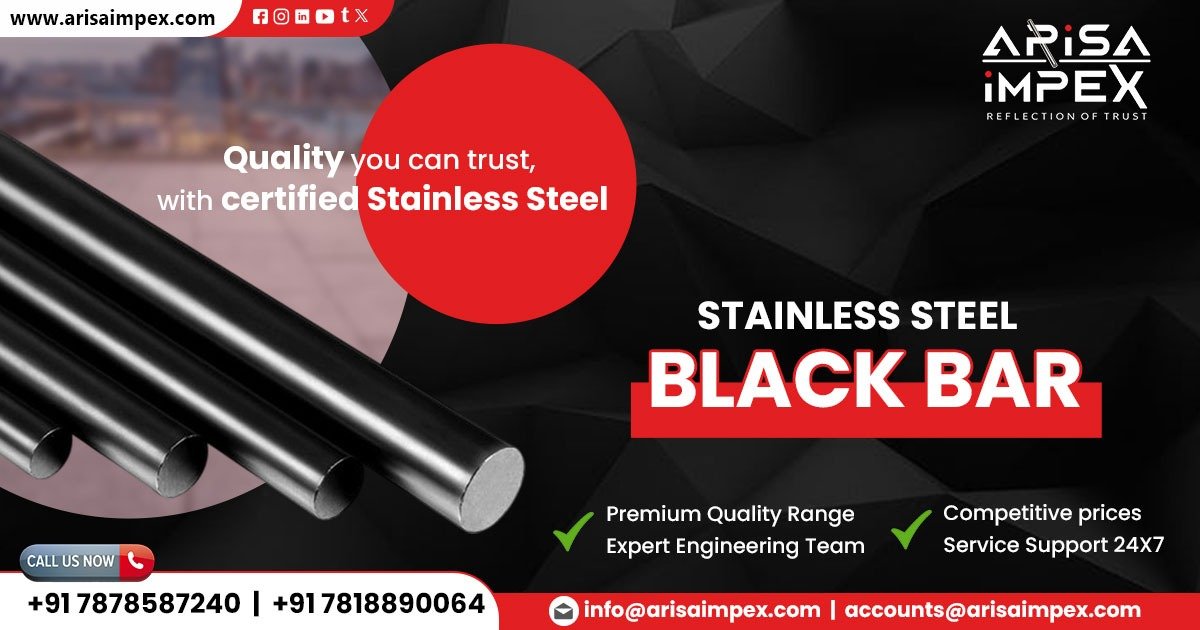 Supplier of Stainless Steel Black Bar in West Bengal