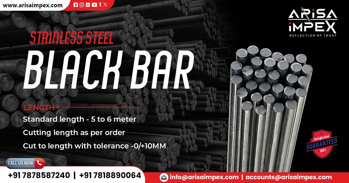 Supplier of Stainless Steel Black Bar in Karnataka