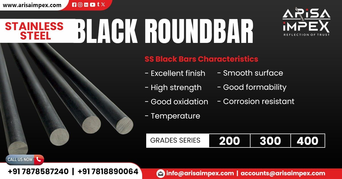Stainless Steel Black Round Bar in Uttar Pradesh