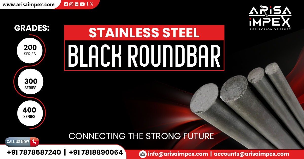 Stainless Steel Black Round Bar