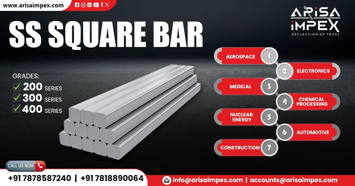 Supplier of Stainless Steel Square Bar in Kerala