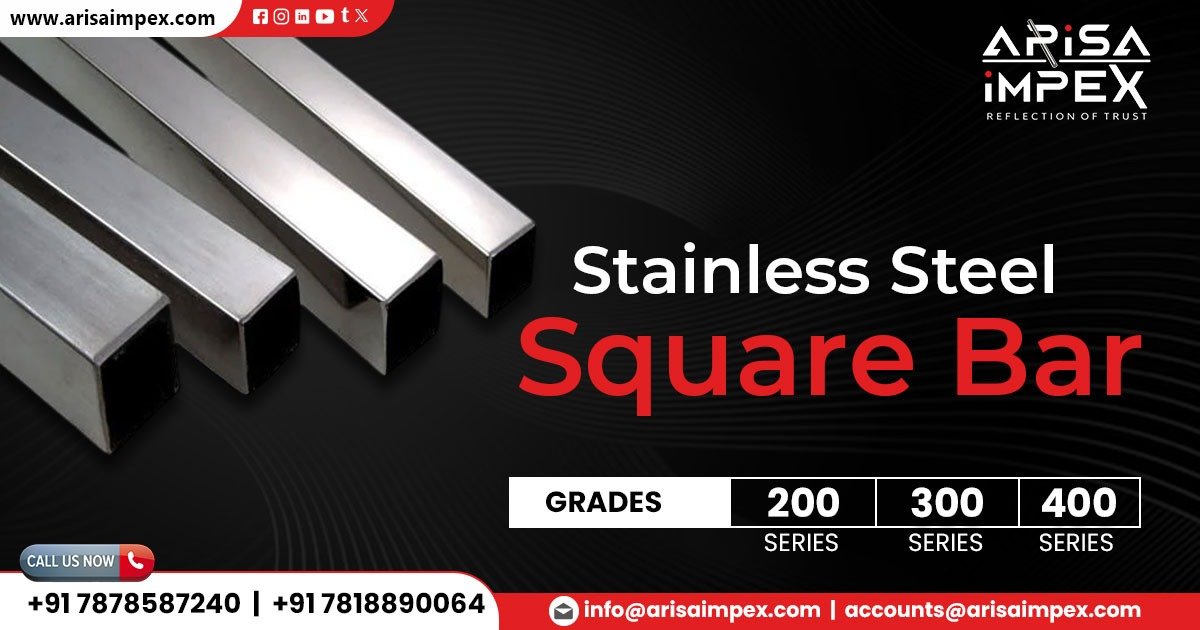 Supplier of Stainless Steel Square Bar in Vadodara