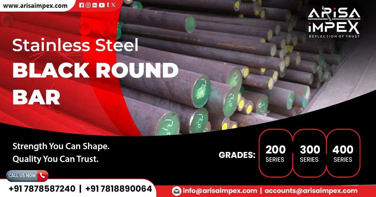 Supplier of Stainless Steel Black Round Bar in Surat