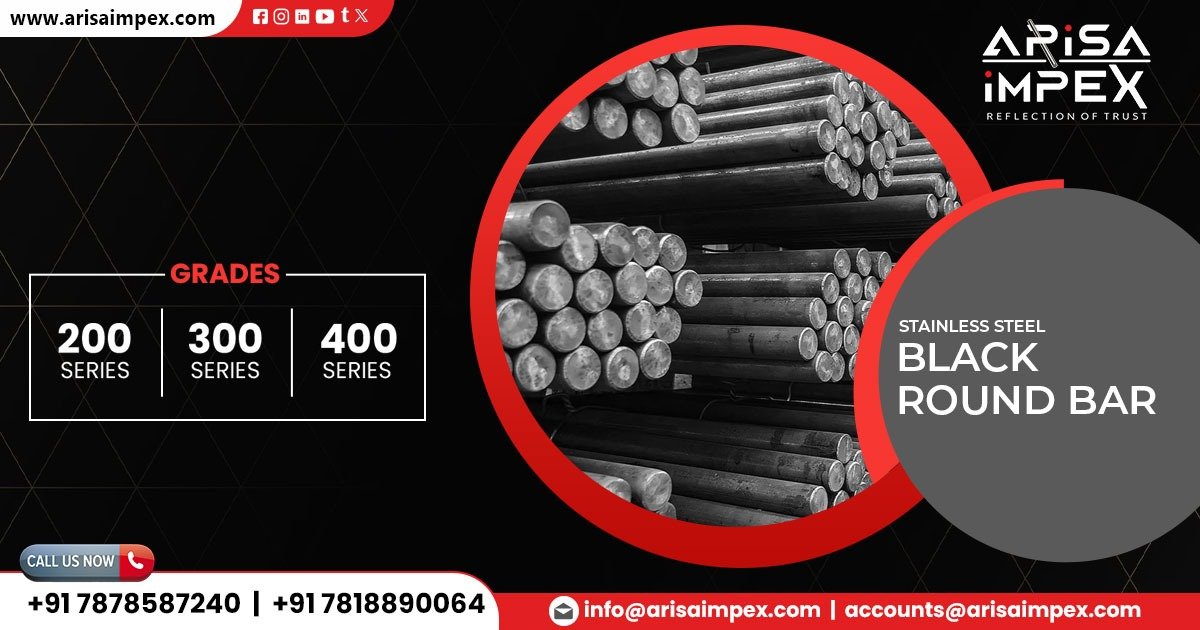 Stainless Steel Black Round Bar in Vadodara