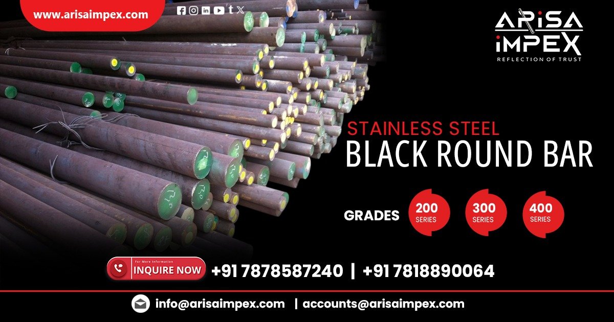 Stainless Steel Black Round Bar in Pune
