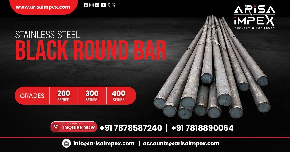 Stainless Steel Black Round Bar in Coimbatore