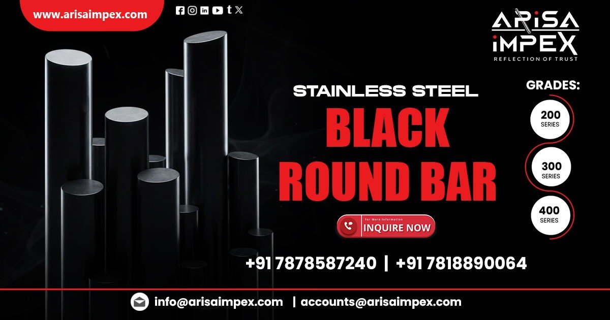 Stainless Steel Black Round Bar in Rajkot