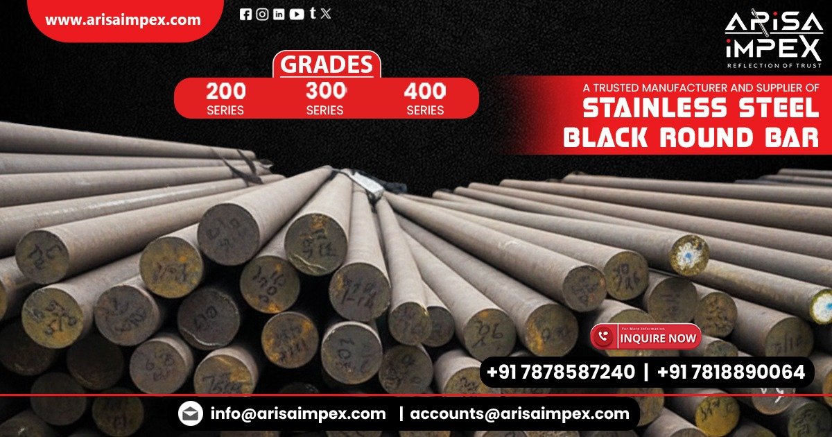 Manufacturer, Stockiest Stainless Steel Black Round Bar