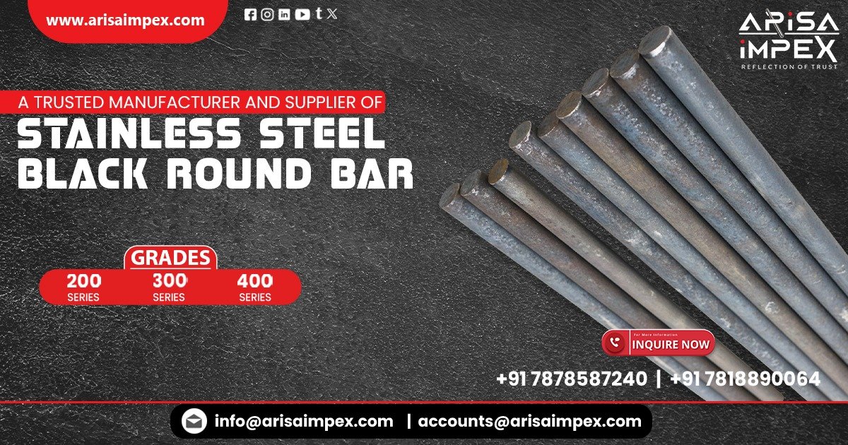 Stainless Steel Black Round Bar in Jaipur