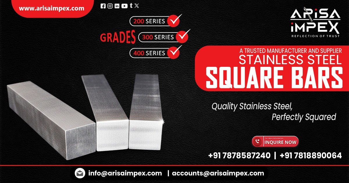 Stainless Steel Square Bar Supplier in Ahmedabad