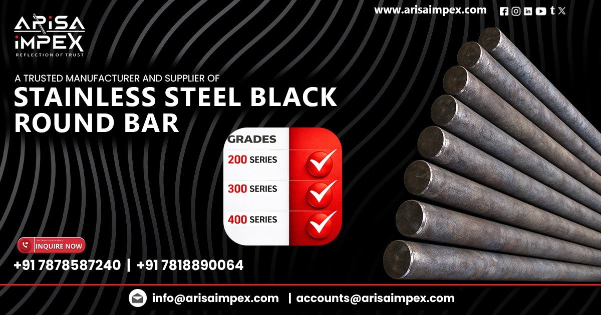 High Quality Stainless Steel Black Round Bar Supplier in Mumbai