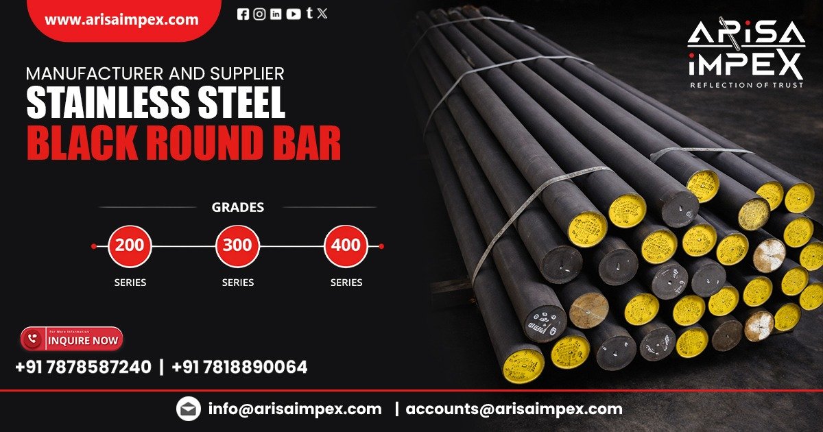 High Quality Stainless Steel Black Round Bar Supplier in Coimbatore