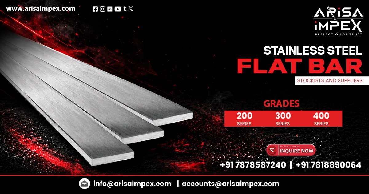 Good Quality Stainless Steel Flat Bar In India | Arisa Impex