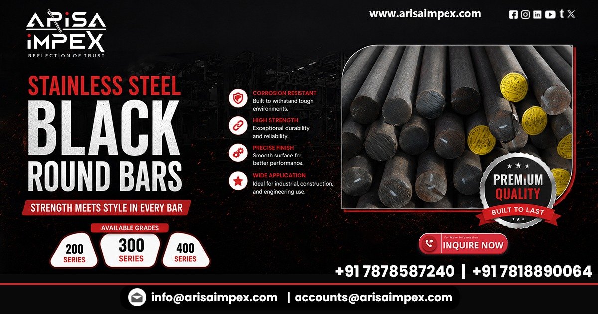 Leading SS Black Round Bar Manufacturer In India