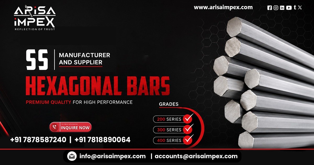Stainless Steel Hexagonal Bar Manufacturer In Gujarat | Arisa Impex
