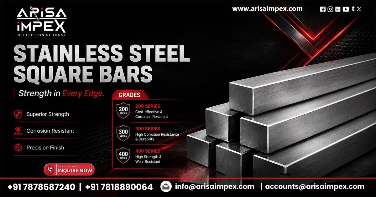Stainless Steel Square Bars Supplier In Rajasthan