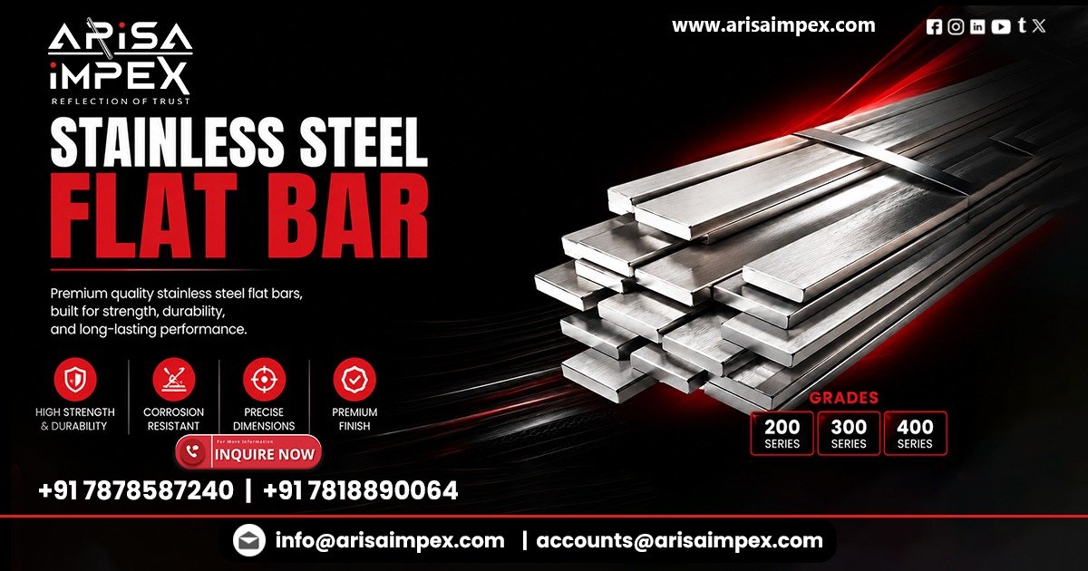 Corrosion-Resistant Stainless Steel Flat Bars In West Bengal | Arisa Impex