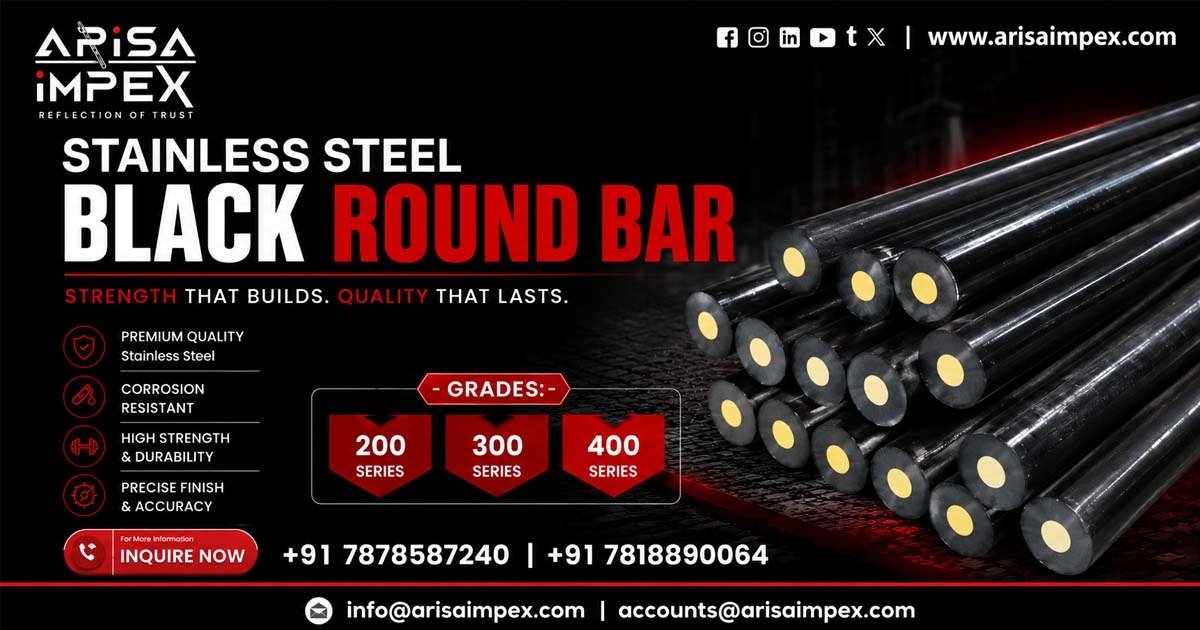 Stainless Steel Black Round Bar Supplier in Himachal Pradesh