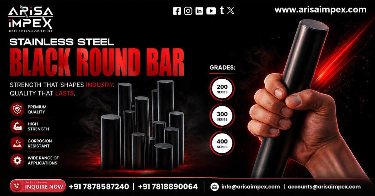 Stainless Steel Black Round Bar Supplier In Goa