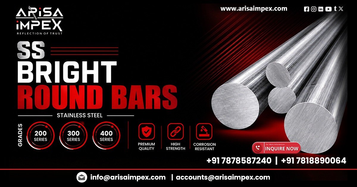 SS Bright Round Bars Supplier In Sikkim | Arisa Impex
