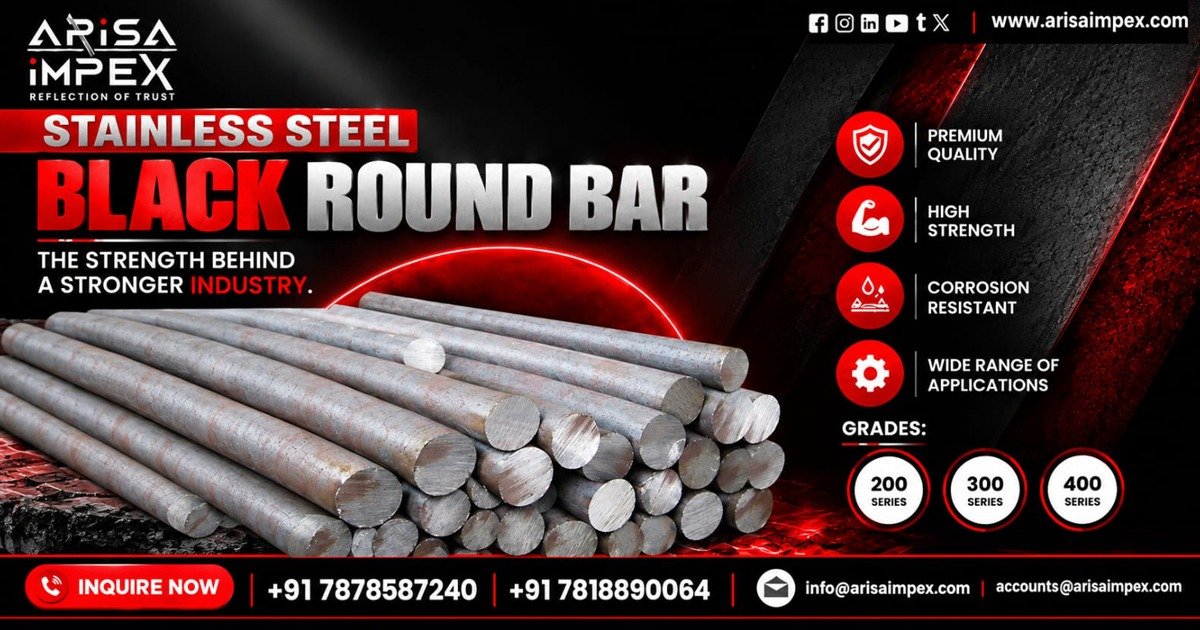Stainless Steel Black Round Bar Supplier In Arunachal Pradesh