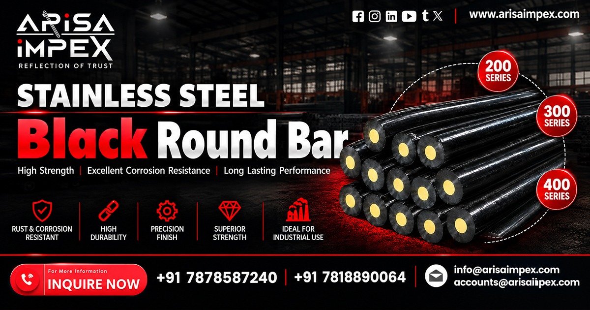 Stainless Steel Black Round Bar Supplier In Kerala
